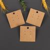 Retro Kraft Paper Earring Display Cards - Blank Stud Holder and Packaging Accessory