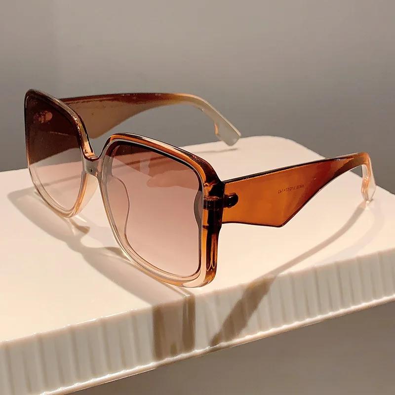Vintage Big Frame Y2K Square Sunglasses Women For Men Sun Glasses Luxury Brand Designer Punk Popular Driving Pink Eyewear UV400