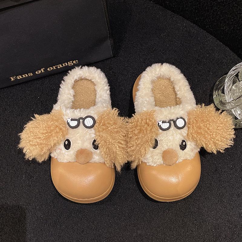 Cute Cotton Slippers Women's 2025 Winter New Fashion Thickened Warm Home Wear Cotton Slippers Women's Winter Slippers