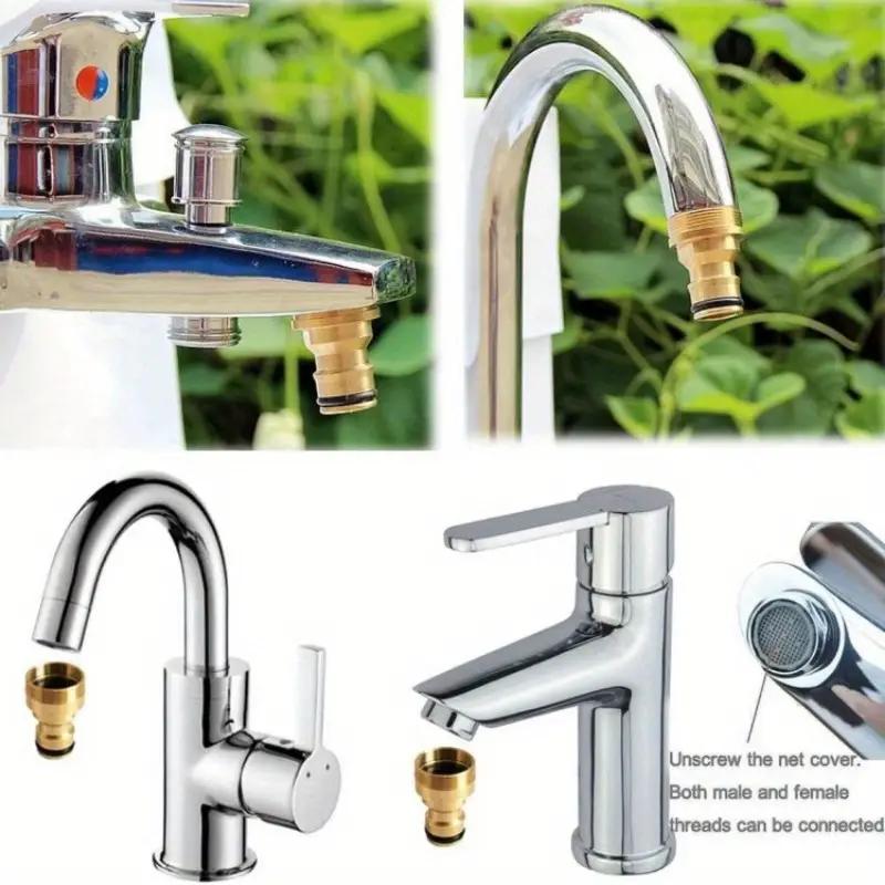 20mm Faucet Adapter Water Outlet Tools Snap-On Type Washing Machine Interface 4/6 Point Universal Water Inlet Pipe Accessories