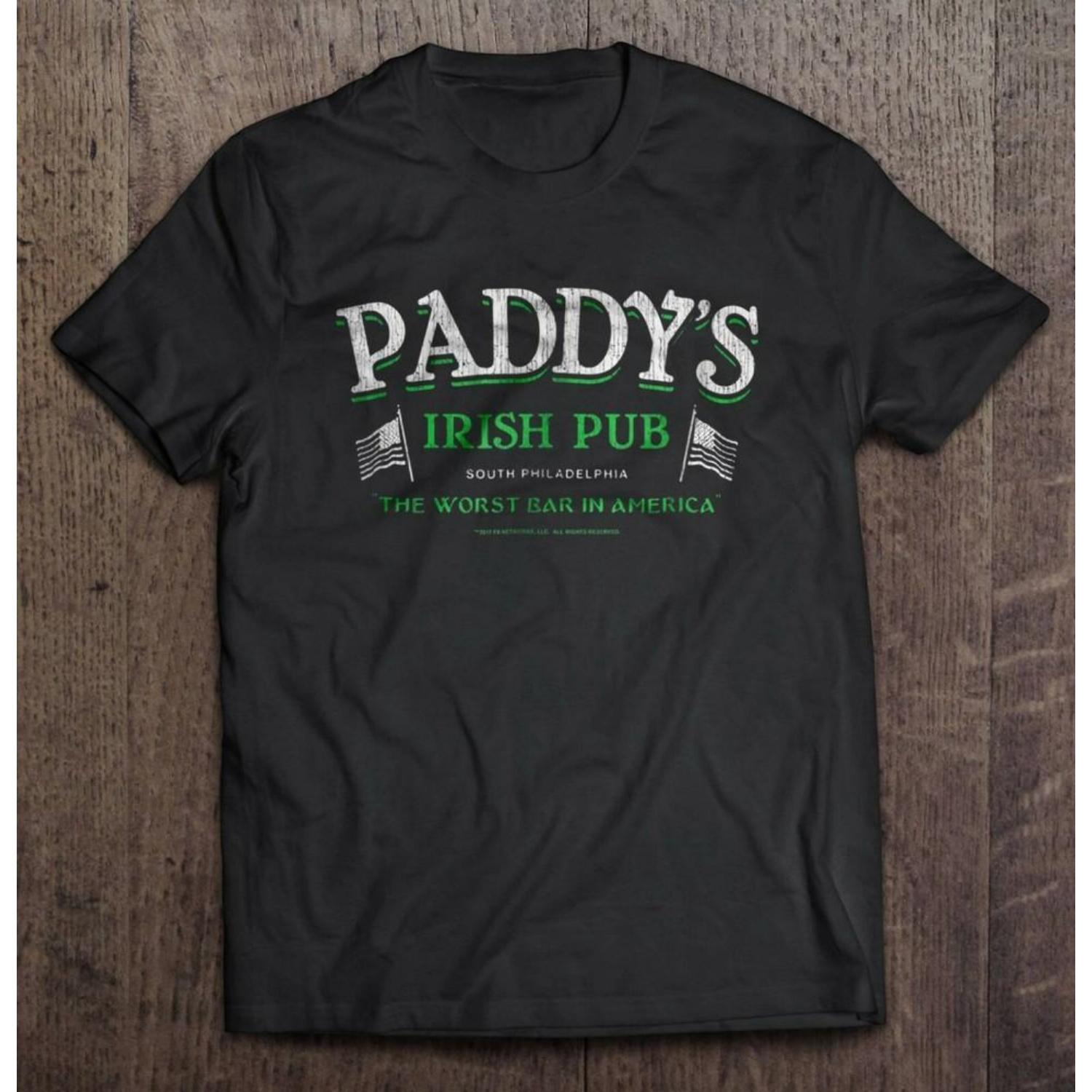 

Paddy#039;s Irish Pub TShirt Funny It#039;s Always Sunny In Philadelphia Bar Size S5XL Unisex T-Shirt S