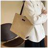 Canvas Tote Bag Women Large Capacity Shoulder Bag Fashion Shopping Top Handle Zipper Handbag CY5294