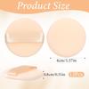 12 PCS Soft Microfiber Small Powder Puff, 1.5 Inches Small Powder Puff Mini Washable Powder Pact Makeup Sponges Finger-Sized for Women Face Sponge