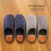 Chenille Men's Indoor Half-Covered Heel Non-Slip Cotton Slippers for Couples