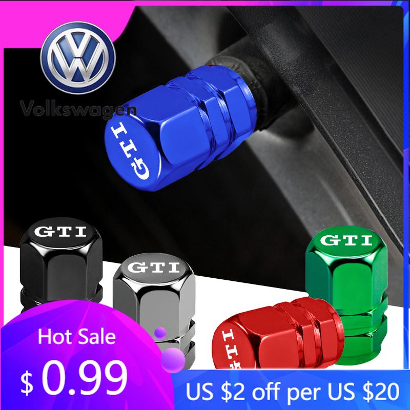 For VW Volkswagen Jetta MK5 Golf 4Pcs 3D Metal Car Tire Valve Caps Wheel Dust Cover For GTI Volkswagen Magotan R Lavida Golf Bee
