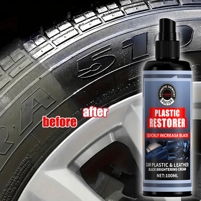 Multifunktionale Reifenpolitur, Autogummi-Reparaturflüssigkeit, Armaturenbrett-Restaurierungsmittel, Lederpflege & Sofasitz-Wartung