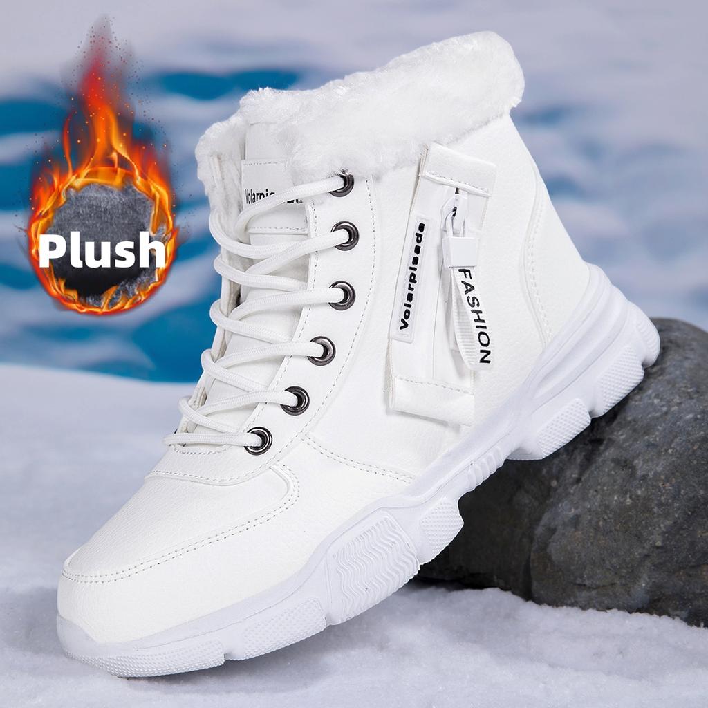 Winter Velvet Warm Thick Sports Leisure Ladies Middle-aged Elderly Mothers Anti Slip High Top Hiking Snow Boots