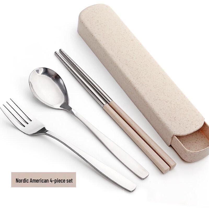 Qiwei Portable 316 SS Chopsticks & Spoon Set
