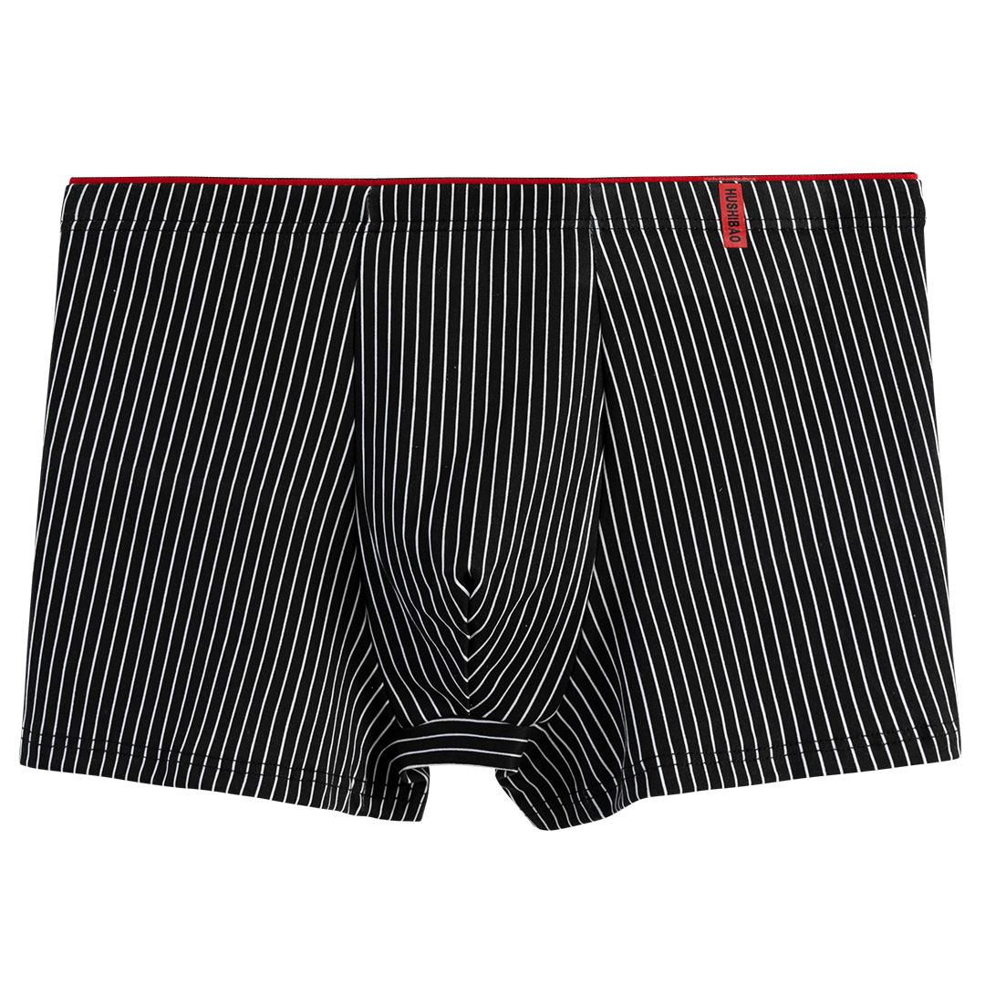 

Мужские хлопковые дышащие трусы-боксеры большого размера со средней посадкой 3XL чёрный