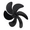 Aluminum Alloy Fireplace Fan Blades 6-Blades Fireplace Fan Replacement  Fireplace Burner