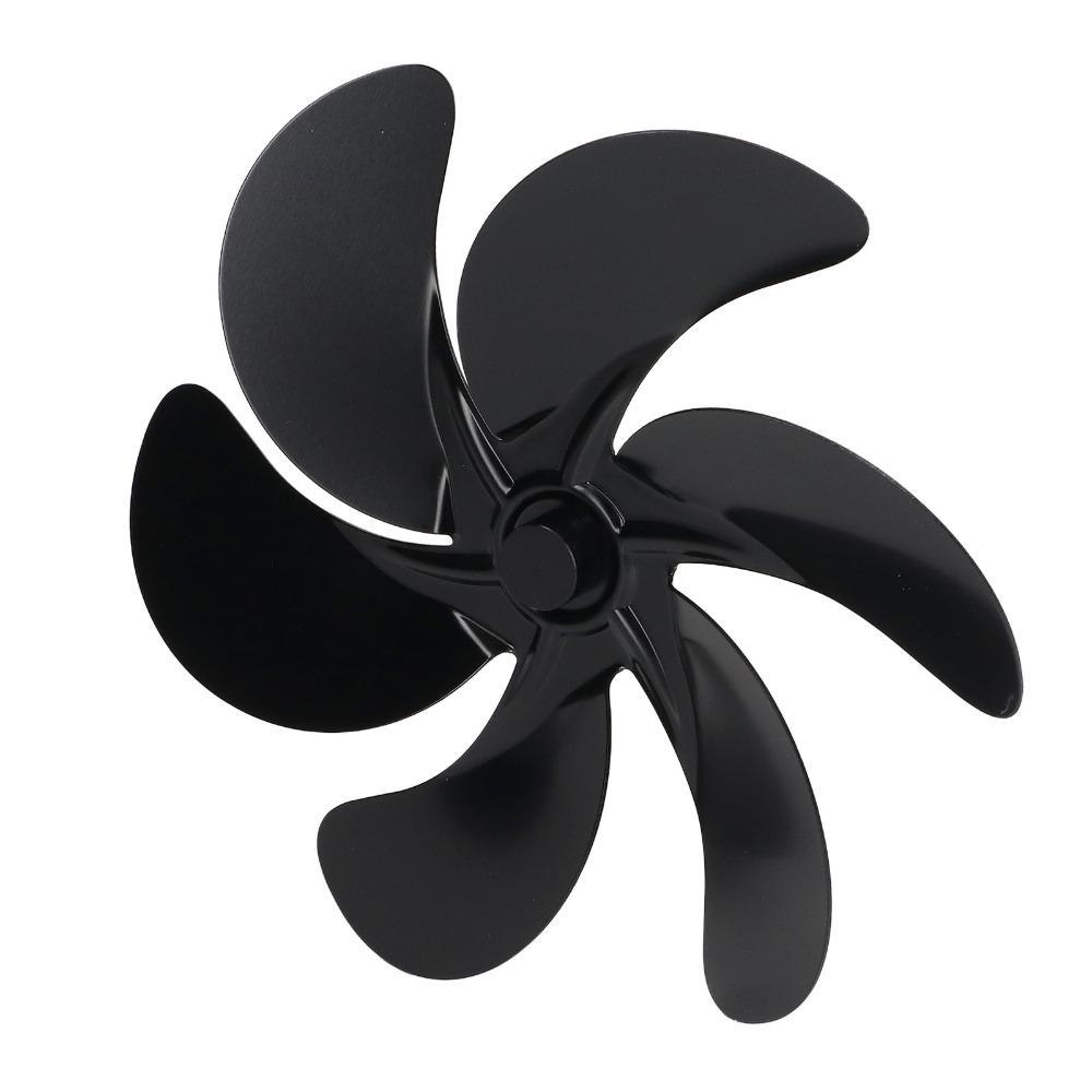 Aluminum Alloy Fireplace Fan Blades 6-Blades Fireplace Fan Replacement Fireplace Burner