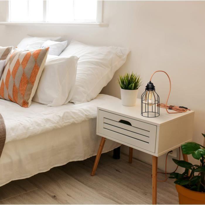 Hängeleuchte - hoopzi bala - Stoffkabel 4,5m e27 mit Schalter - 38 Farben - Kupfer