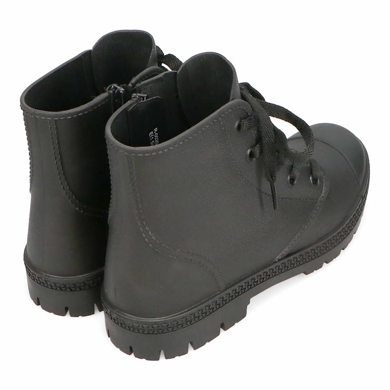 Lace-up Rain Sneakers/Women's R-0020 BLACK-S