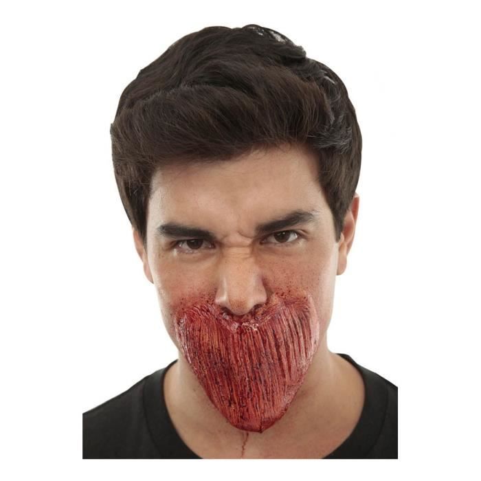 Maquillage FXs de Bouche Fermée - Disfrazzes - Taille unique - Rouge - Mixte - Intérieur