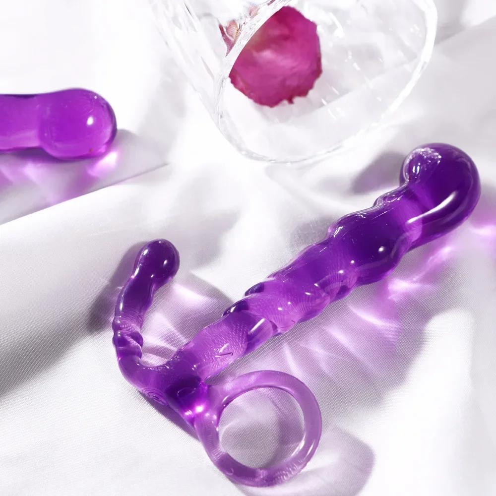 Soft Anal Butt Plug Prostate Massager Adult Gay Penis Anal Plug G-spot Sex Toys for Men and Women