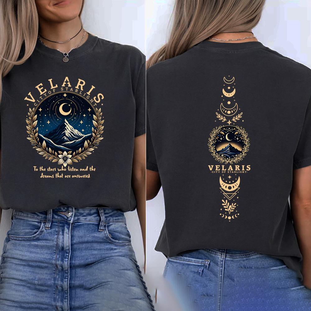 Velaris City of Starlight Shirt ACOTAR T-Shirt The Night Court T-shirts Men Women Graphic T Shirts SJM Merch Shirt Bookish Gift XL