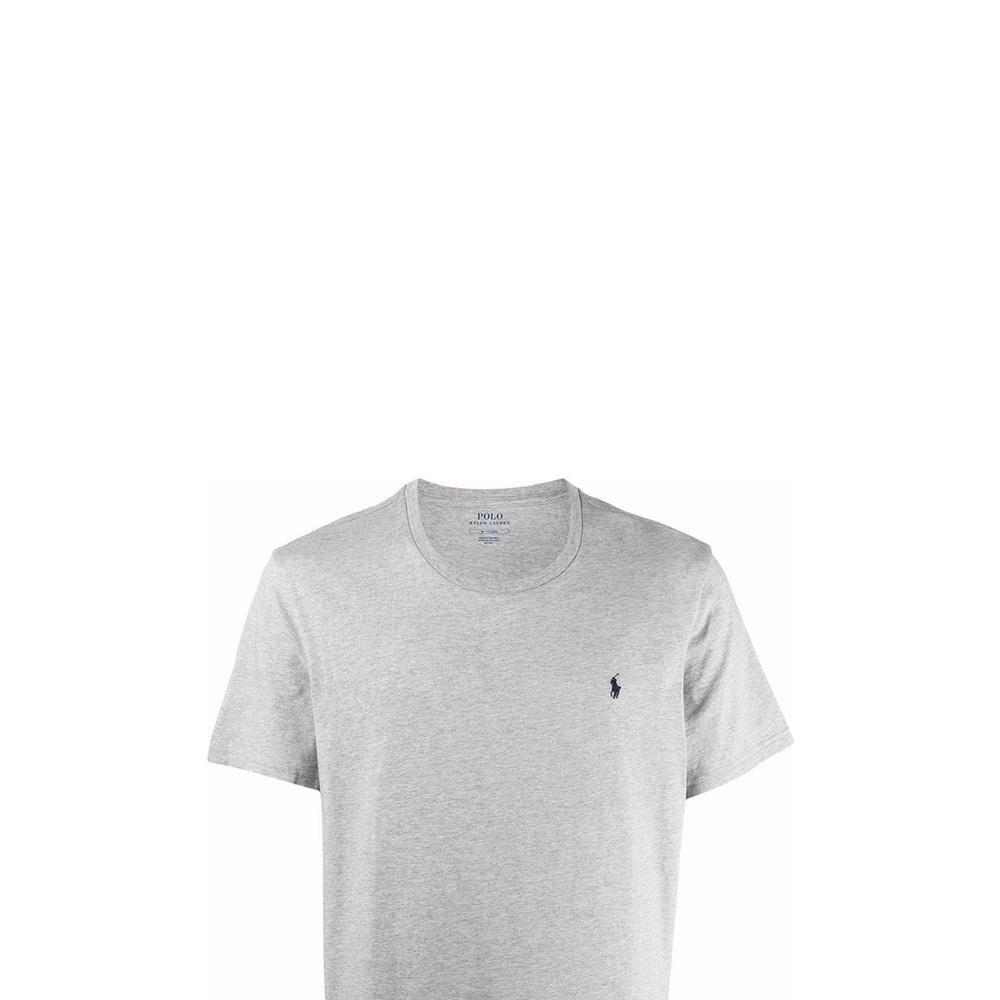 Polo Ralph Lauren Ss22 Logo Print Crew Neck Pullover Straight Fit Short Sleeve T-Shirt Men Tops Gray 714844756-003