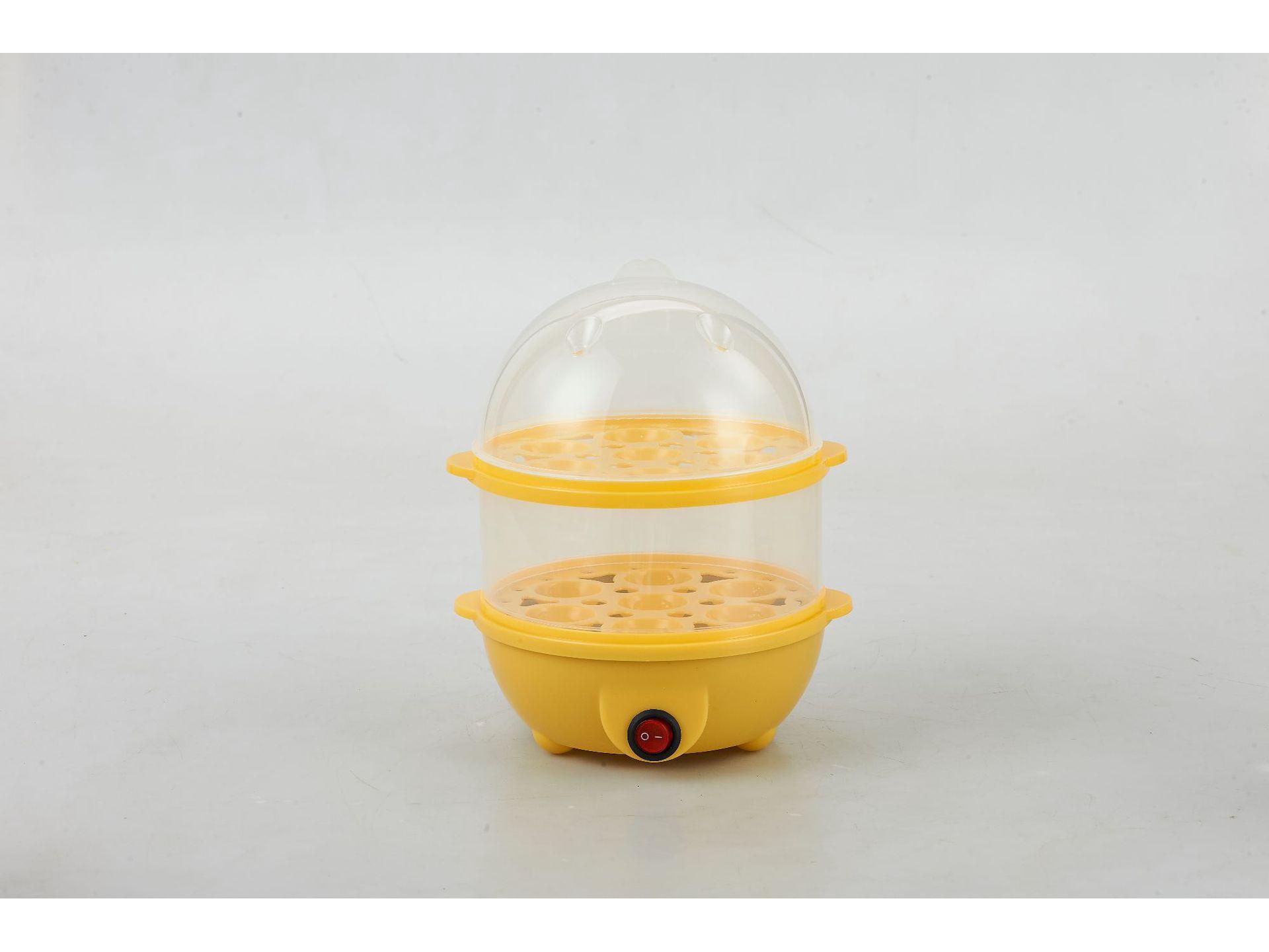 

Компактна двошарова яйцеварка з прозорою кришкою - пароварка великої ємності для кухні, дому та подарунків EU Standard 220V