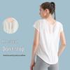 Women's Plus Size Quick-Dry Mesh Yoga T-Shirt - Cooling, Breathable, Slim Fit Crew Neck (Short Sleeve)