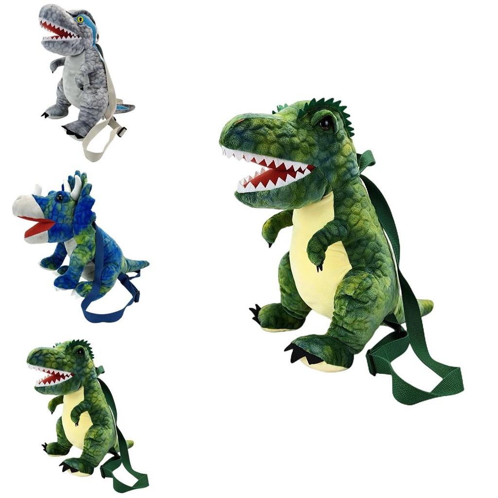Plysch Dinosaurie Ryggsäck För Småbarn Mysiga T-rex Och Triceratops Designer