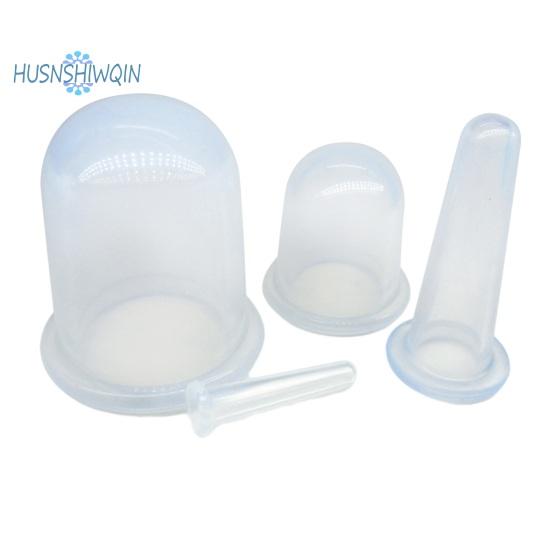 

4 шт./компл. набор силиконовых банок, прочная гладкая кожа, подтягивающие ноги, живот, многофункциональные вакуумные присоски белый