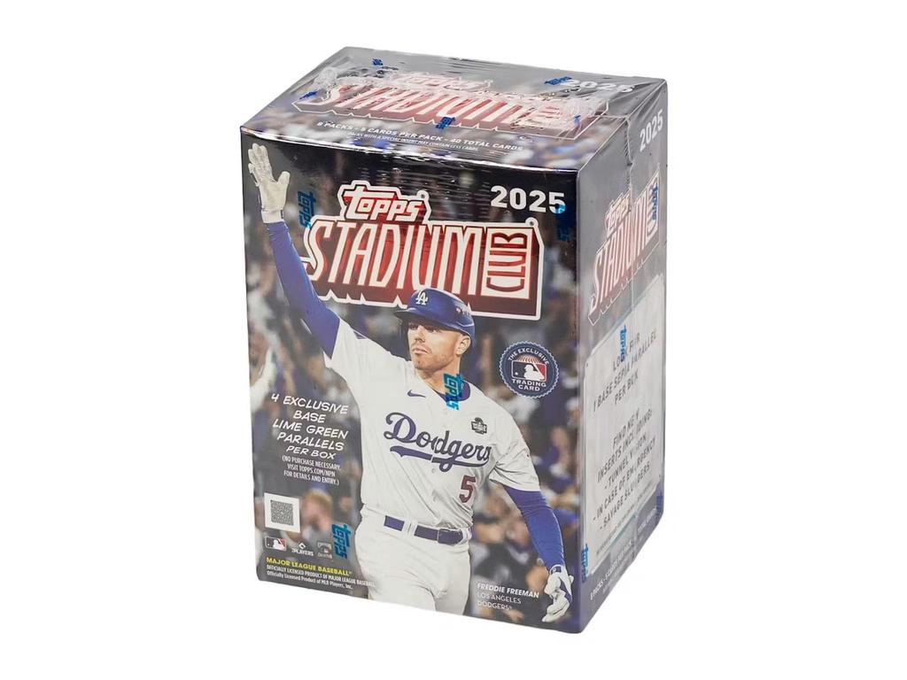 2025 Topps Stadium Club Baseball Blaster Trading Card Box Sepia Parallel per 8-Pack (1 Box)
