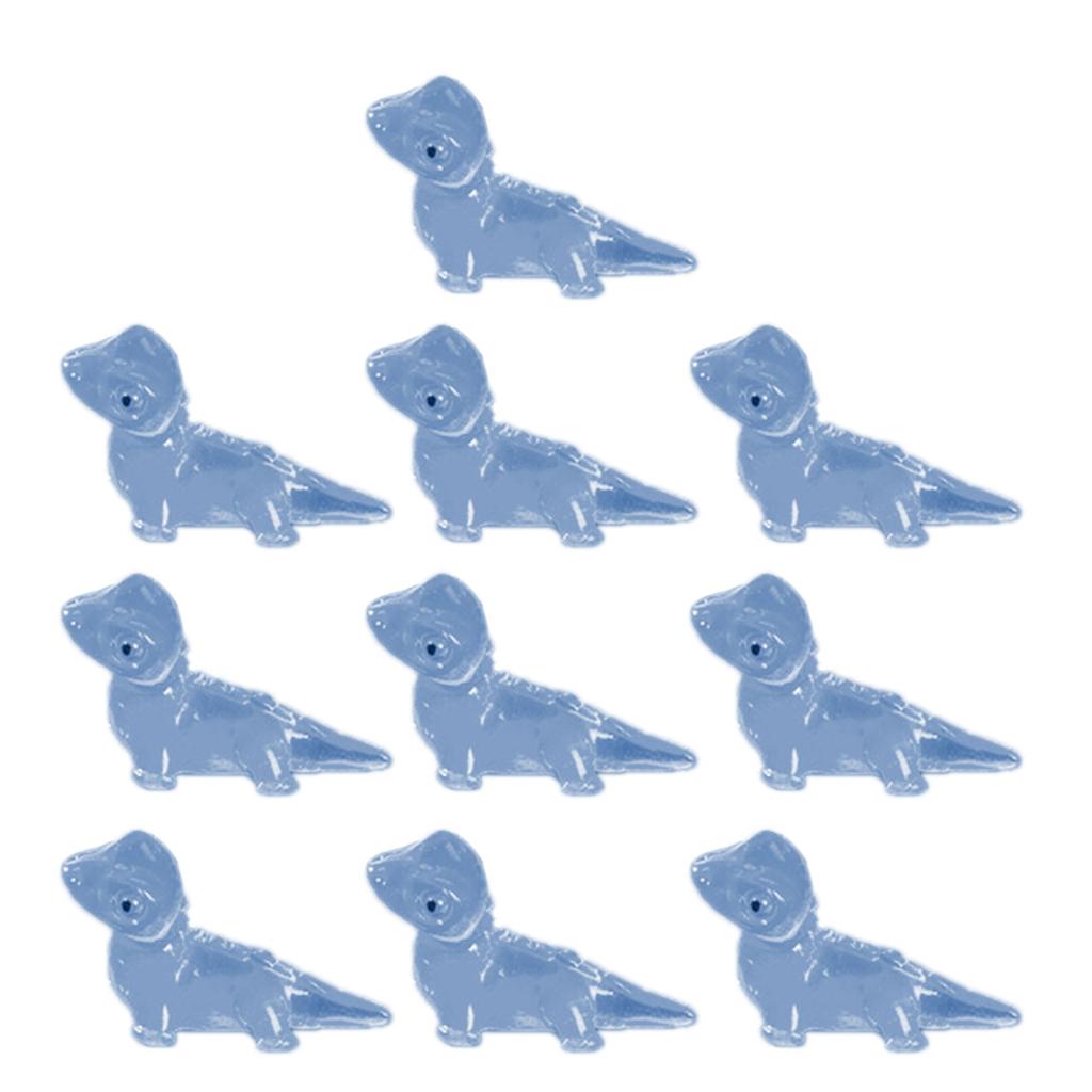 10 Stück Im Dunkeln leuchtende kleine Eidechsen Harz Miniaturen Tierfiguren Gartenlandschaft Topfpflanzendekorationen Ornamente