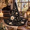 Vintage Pointed Wizard Hat Cosplay Party Hat Halloween Accessories Festival Hat  Festival