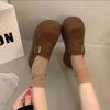 Thick-soled Heightening Single Shoes All-inclusive Boken Fishing Loafers Women's 2025 Spring New Retro Maillard Boken Shoes