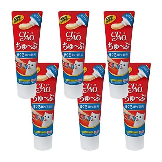 CIAO Chubu Tuna with Scallops 80g Set of 6