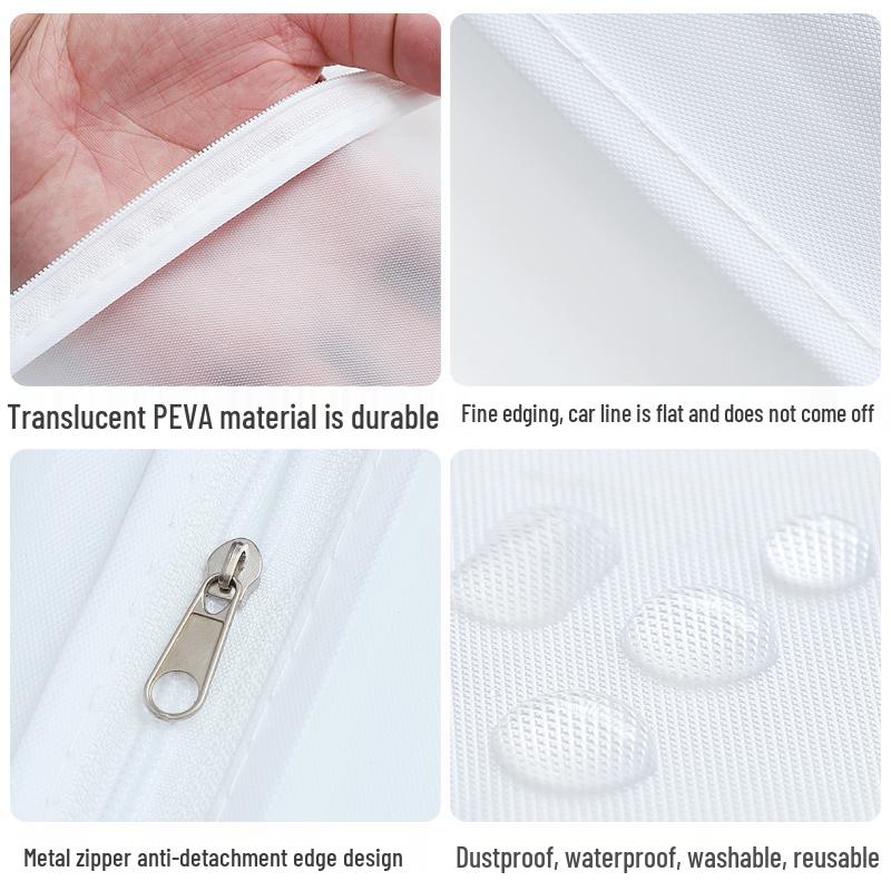 Transparent Washable Garment Dust Cover Bag for Hanging Clothes