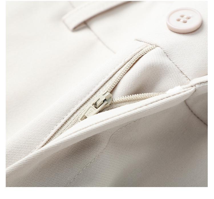 Dámské splývavé kalhoty s vysokým pasem a širokými nohavicemi - Zeštíhlující, ležérní, kalhoty s rovnými nohavicemi