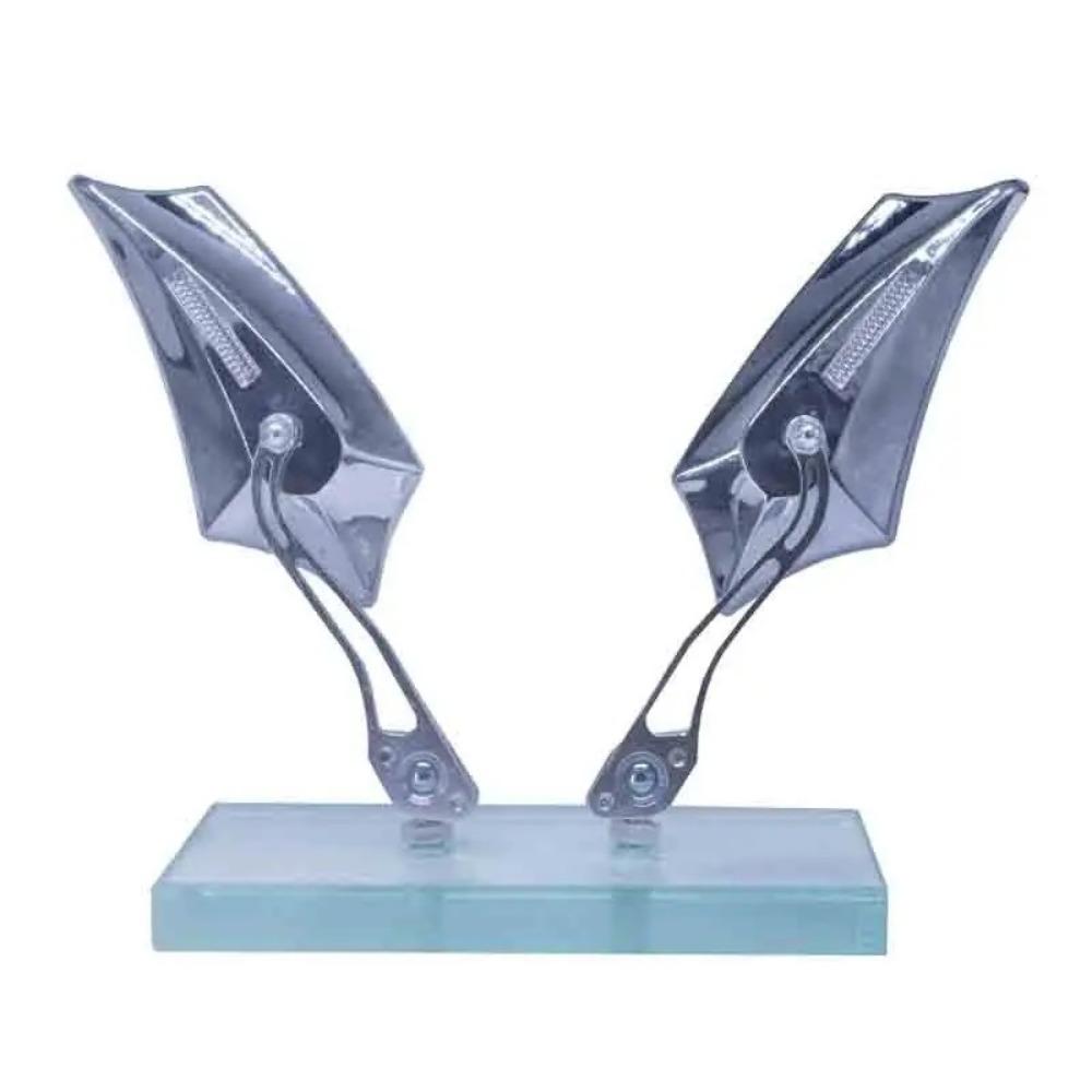 

360 Degree Car Rear View Mirror HD Glass Reversing Auxiliary Mirror Car Observation серебряный