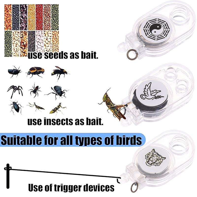 Multifunctional Hunting Keychain Quick Setting Trap Clip For Capturing Chickens And Ducks Outdoor Rebound Telescopic Keyring