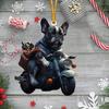 Unique Acrylic Christmas Gift Car Ornament Featuring Adorable Cartoon Design For Interior Decoration