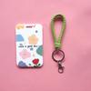 Fashion Flower Women Card Protector Cover Case Card Holder Neck Strap with Lanyard Badge Holder Work ID Card Bus ID Card Holder