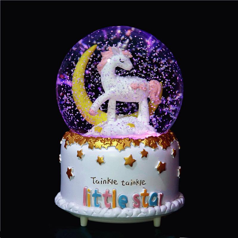 Astronaut Crystal Ball Music Box Ornament - Student Snow Globe Birthday Gift