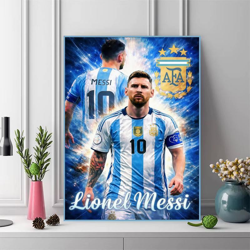 Messi 100% Round Full Drill 5D DIY Diamond Painting Embroidery Cross Stitch Rhinestone Decor