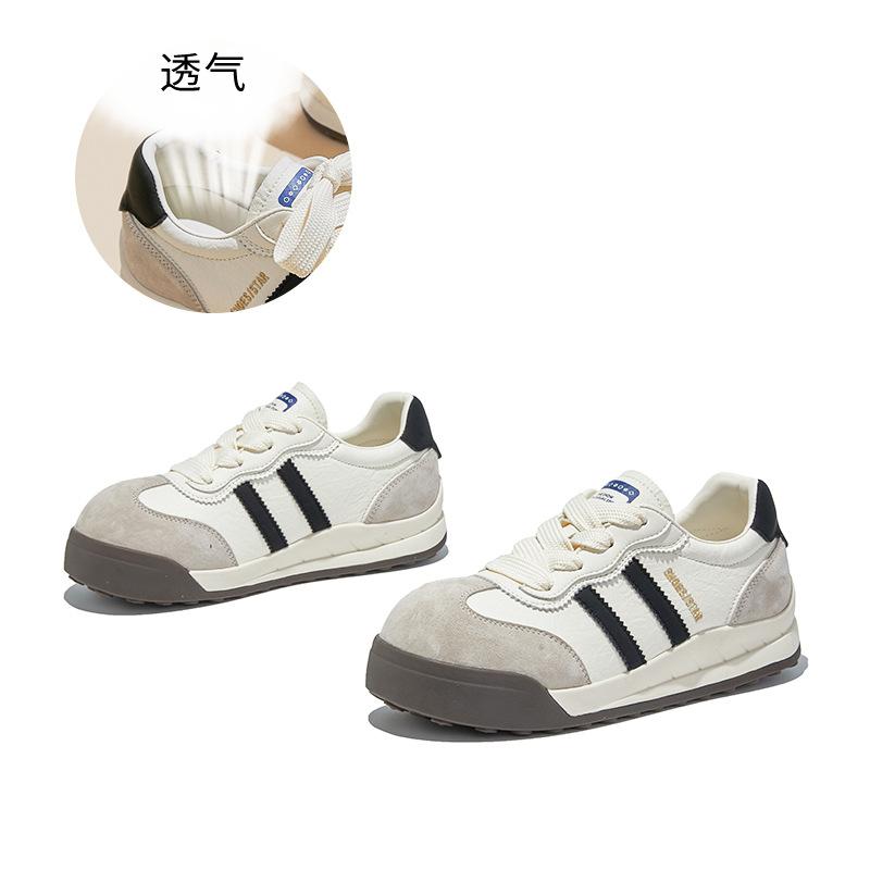 Leather Forrest Gump shoes women's 2025 autumn new platform heightening sports shoes casual women's shoes commuter versatile training shoes