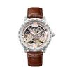 Men's High-End Retro Automatic Mechanical Watch with Luminous Display, Waterproof Design, and Genuine Leather Strap