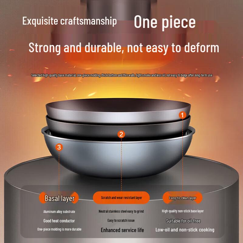 Supor Non-stick Wok with Steamer