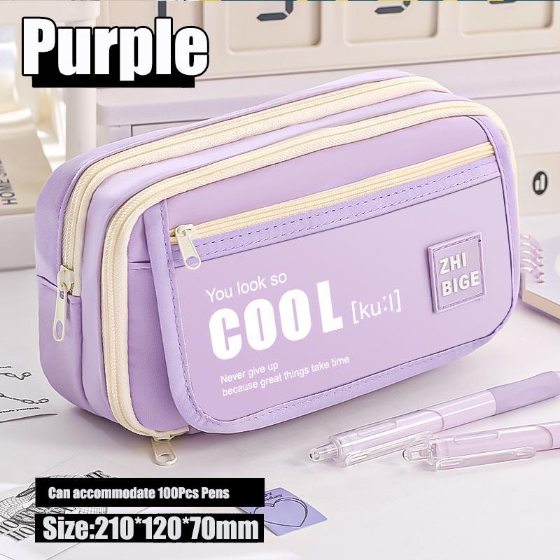 Large Capacity Nine-layer Flip Panda Pen Bag, Student Pencil Case Stationery Case