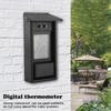 Digital Hygrometer Indoor ThermometerWaterproof tester temperature controller(Black)