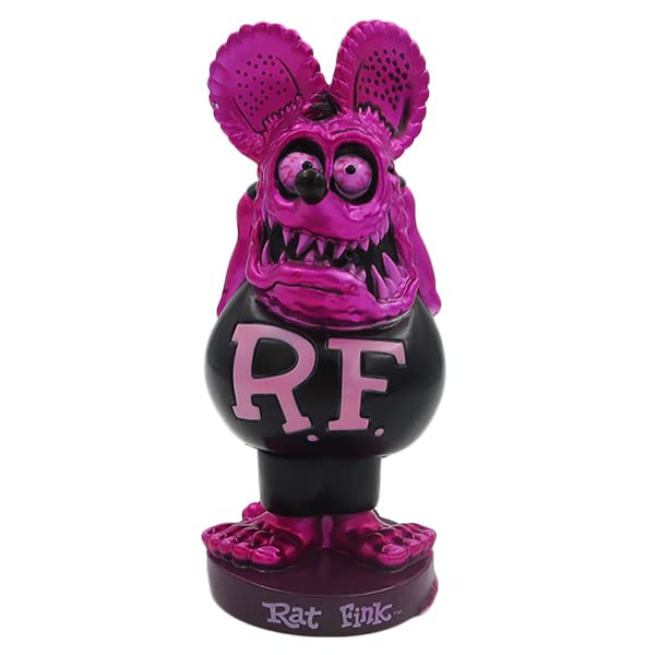 RAT FINK Metallic Rat Fink Red Bobbing Head Figure Doll