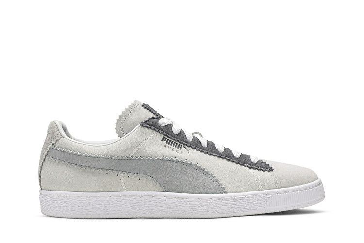 Michael Lau X Puma Suede Classic 'White Grey' Men's Sneakers