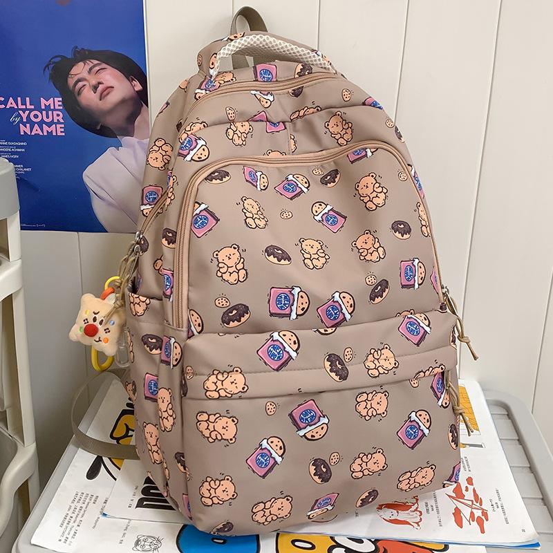 Children Elementary School Girl Junior High School High School College Student Cartoon Printed Backpack