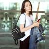 Stylish Women's Urban Chic Nylon Backpack Black Waterproof Lightweight Design