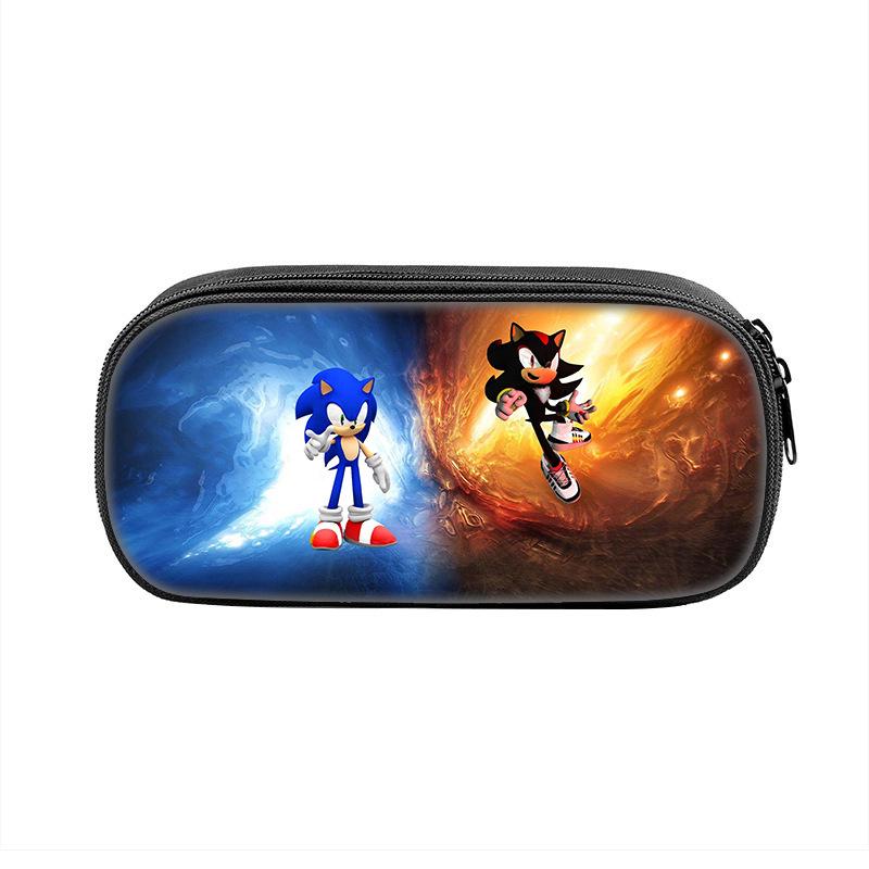 3D Sonic the Hedgehog Pencil Box for Kids - Primary School Stationery Bag