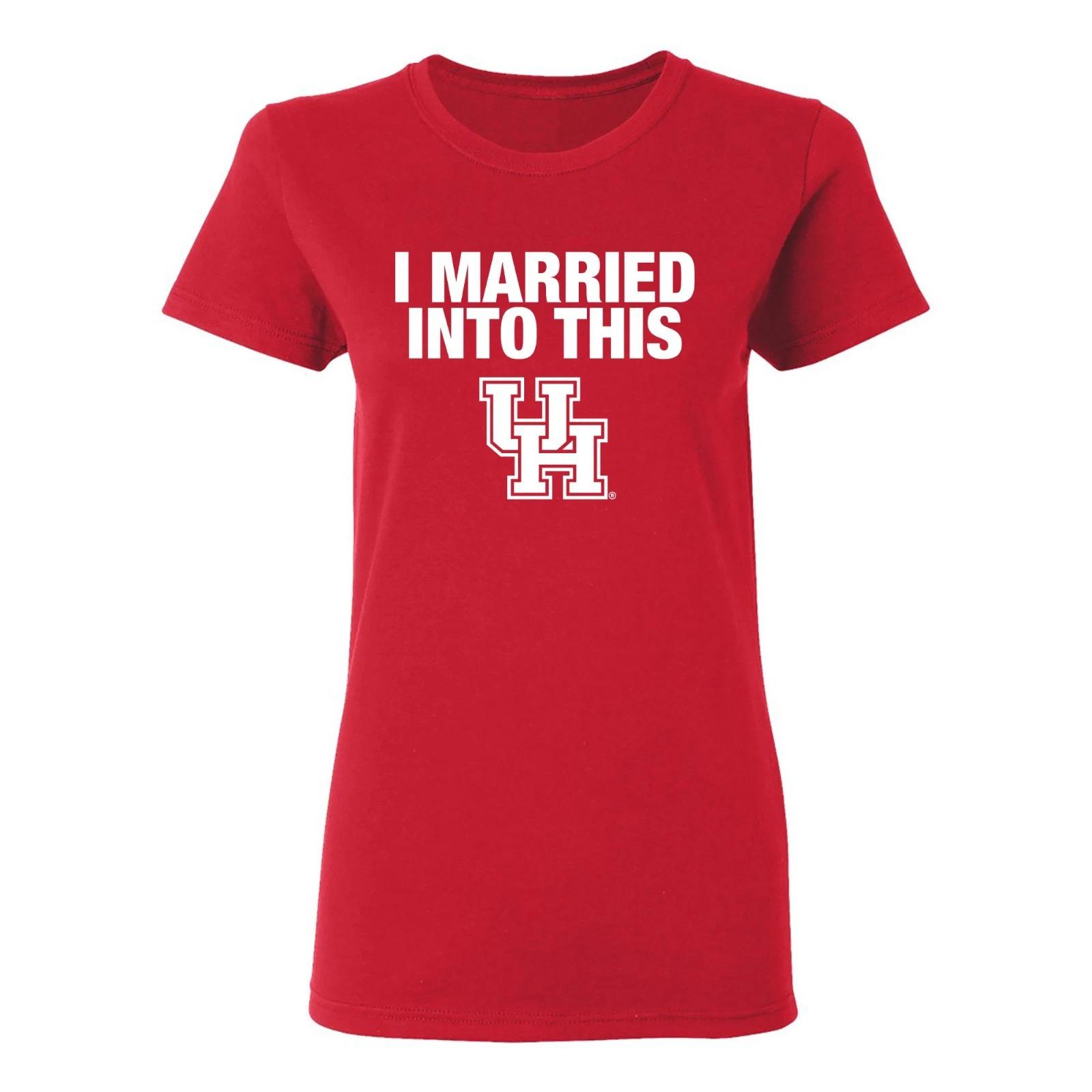 Houston Cougars I Married Into This Women s T-Shirt - Red L
