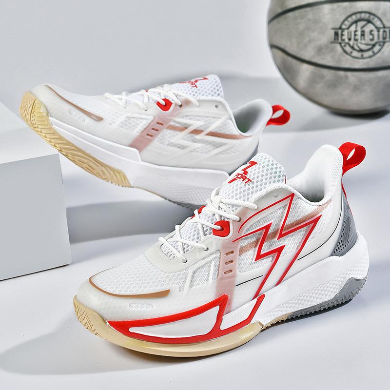 low-top actual combat mesh surface breathable, non-slip, wear-resistant, shock-absorbing, lightweight soft-soled student luminous sports shoes